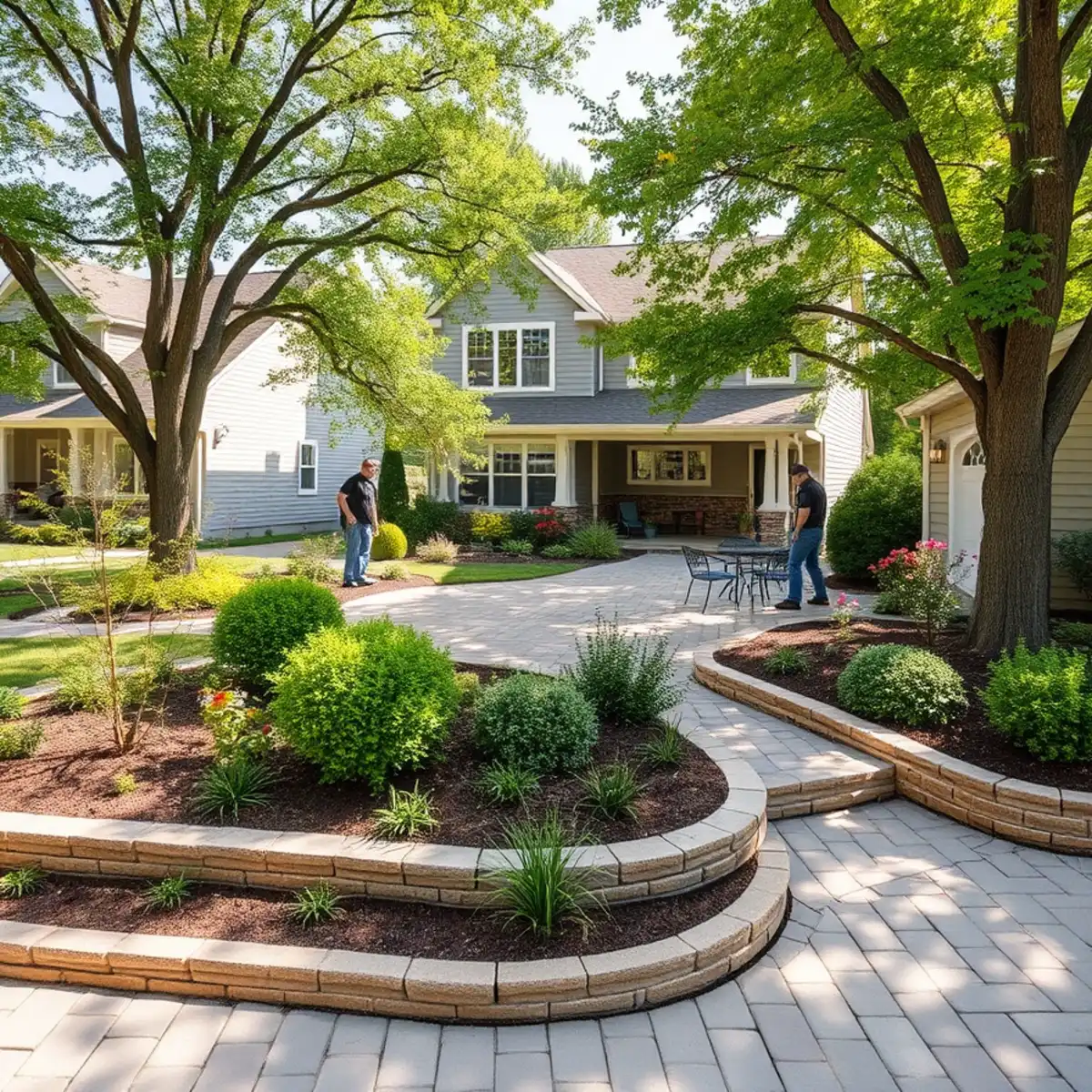 Landscaped home in Ashwaubenon, WI