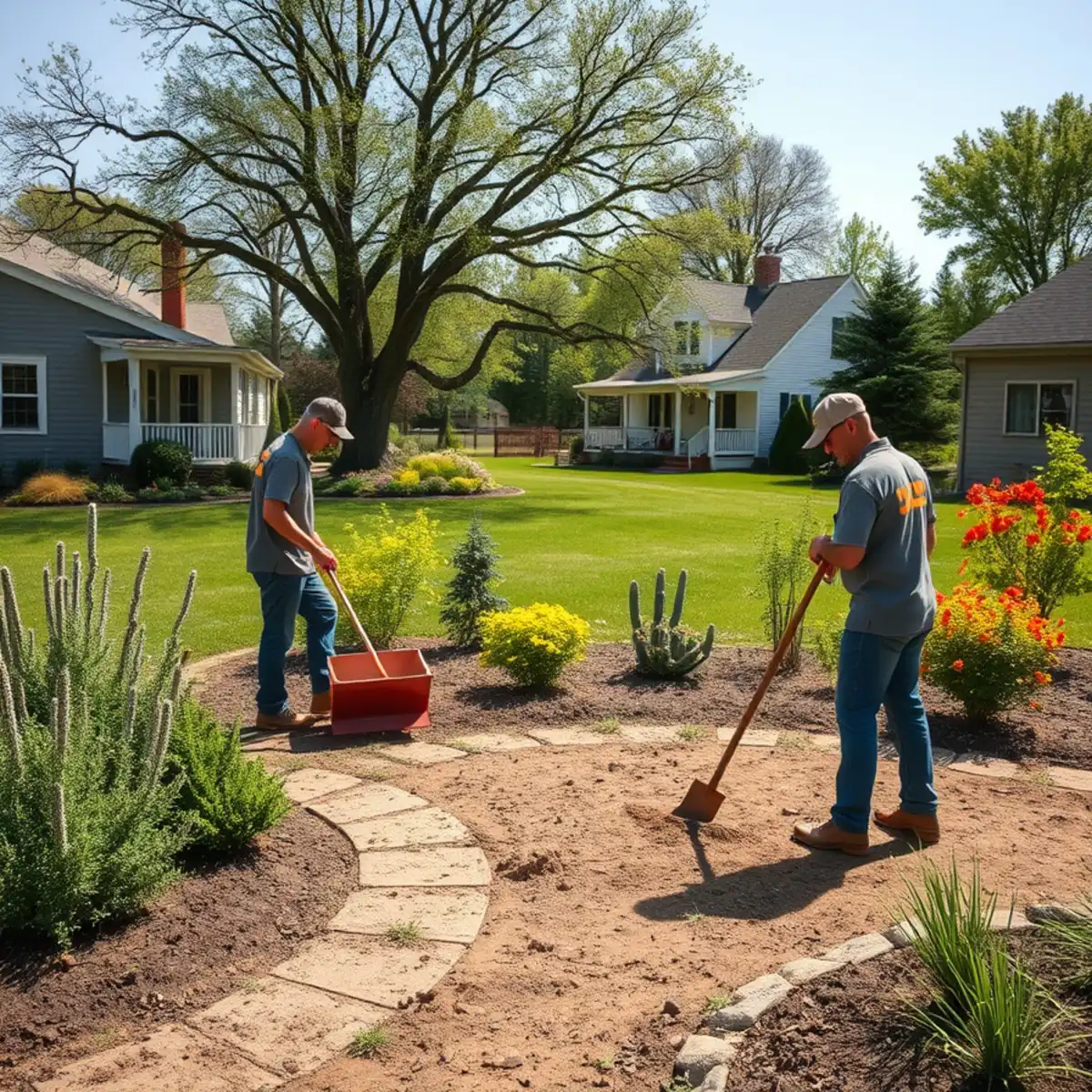 Rural landscaped home in the Town of Center, WI