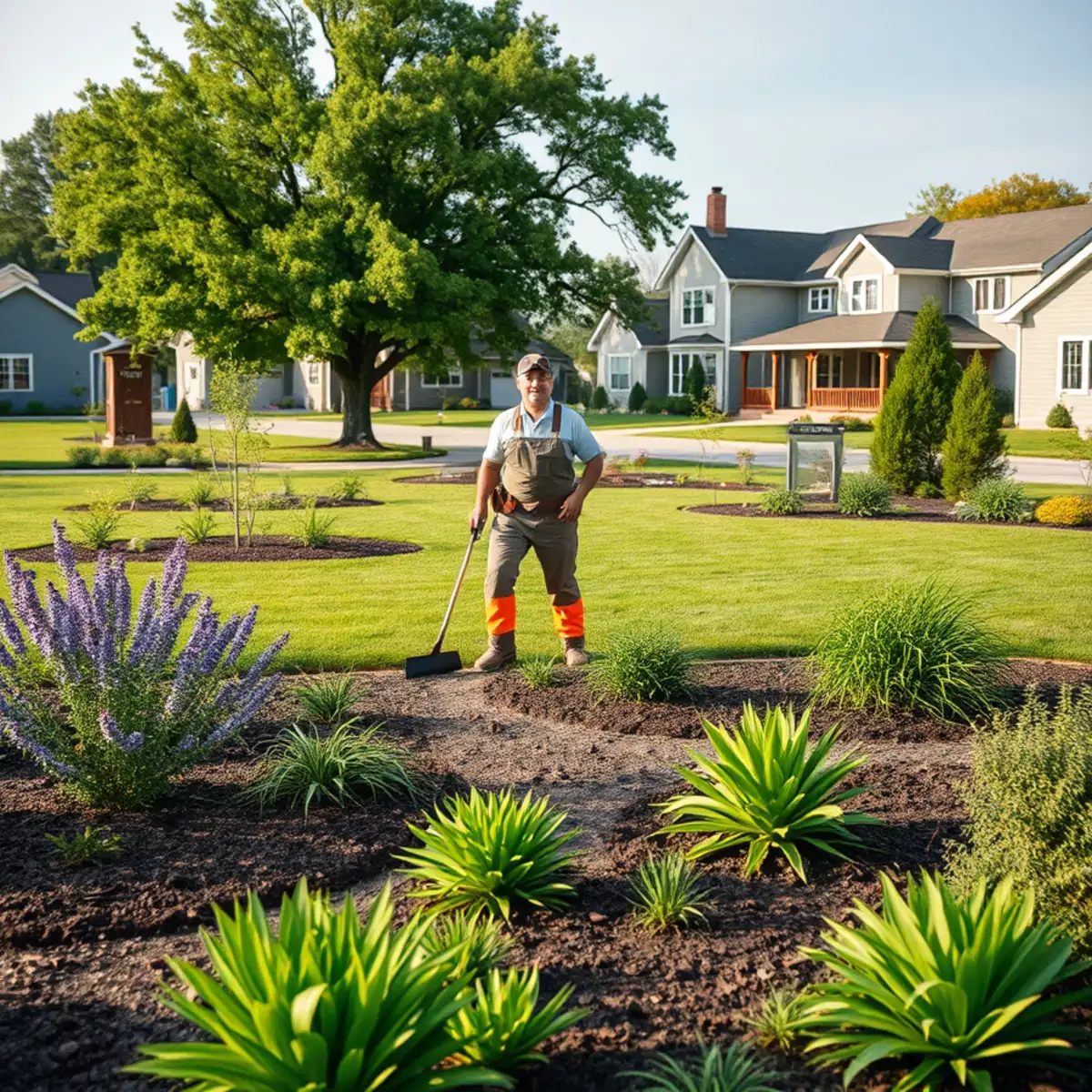 Rural landscaped home in the Town of Clayton, WI