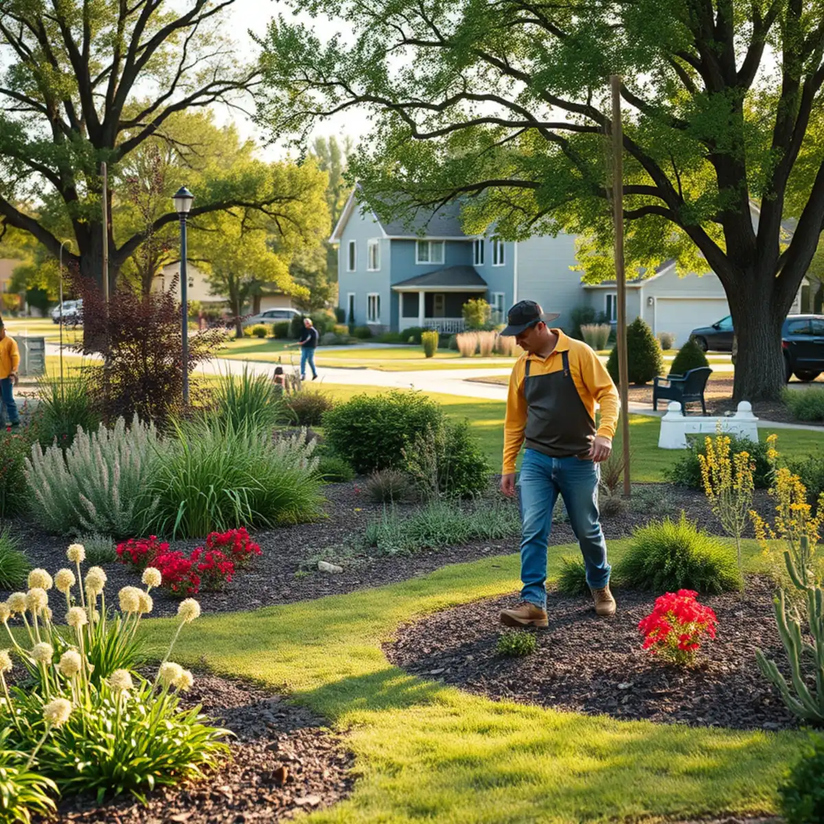 Rural landscaped property in Liberty, WI