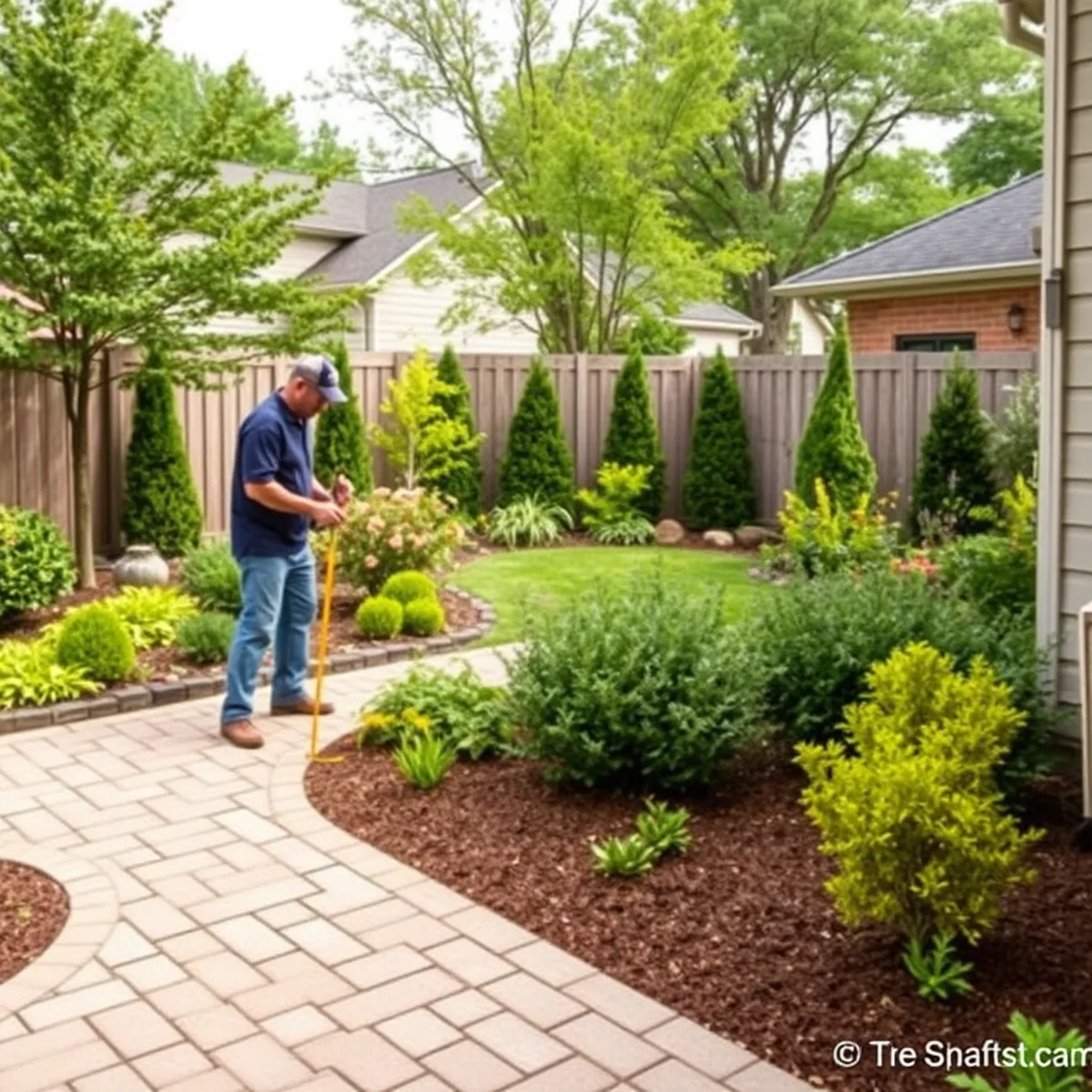 Paver patio in a Menasha, WI backyard
