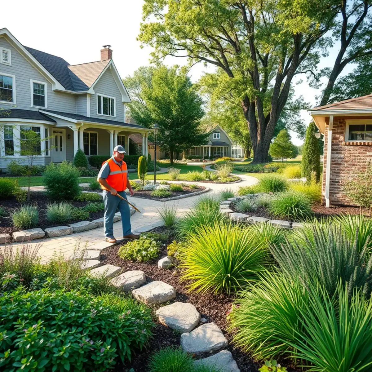 Landscaped lakeside home in Oshkosh, WI