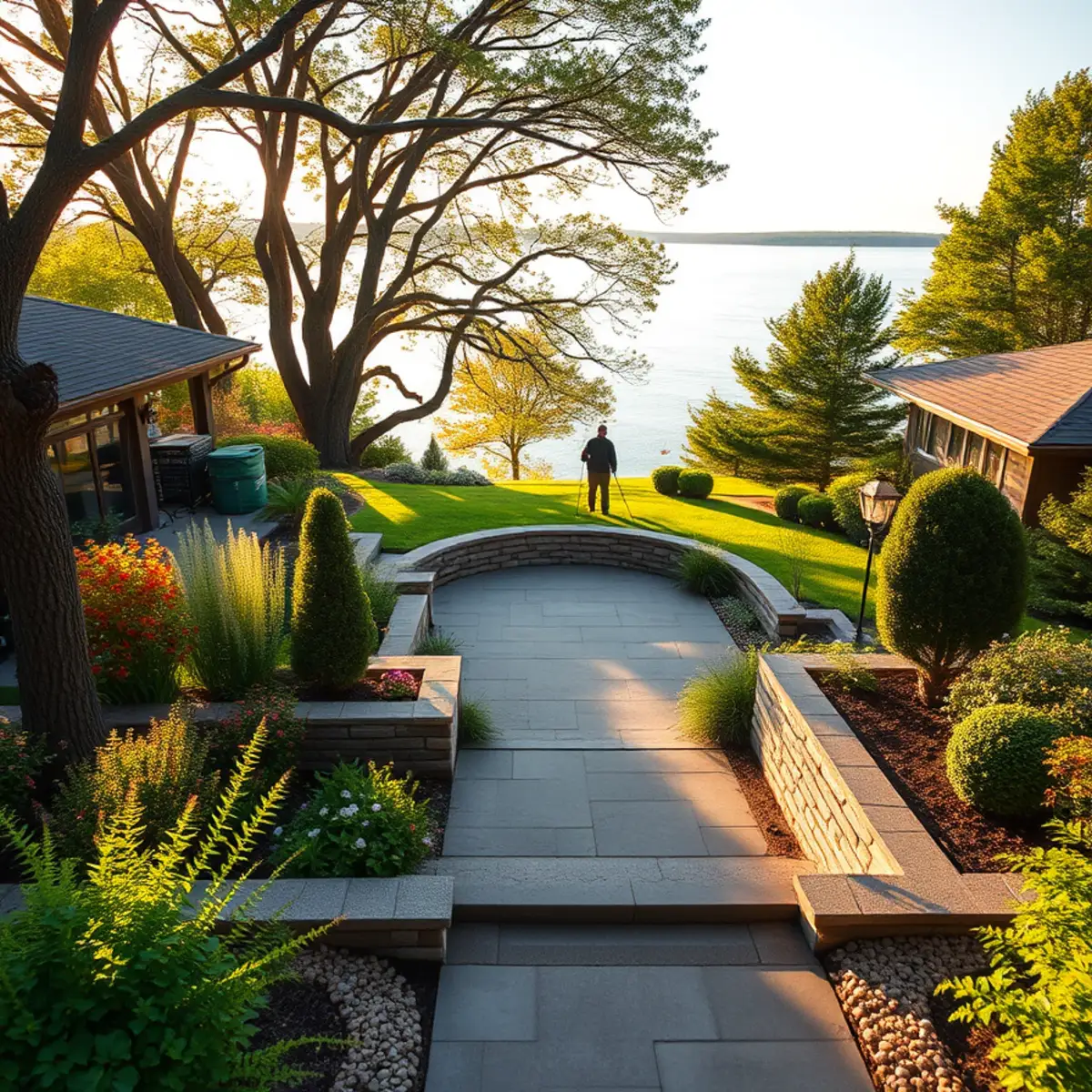 Lakeview landscaped home in Stockbridge, WI