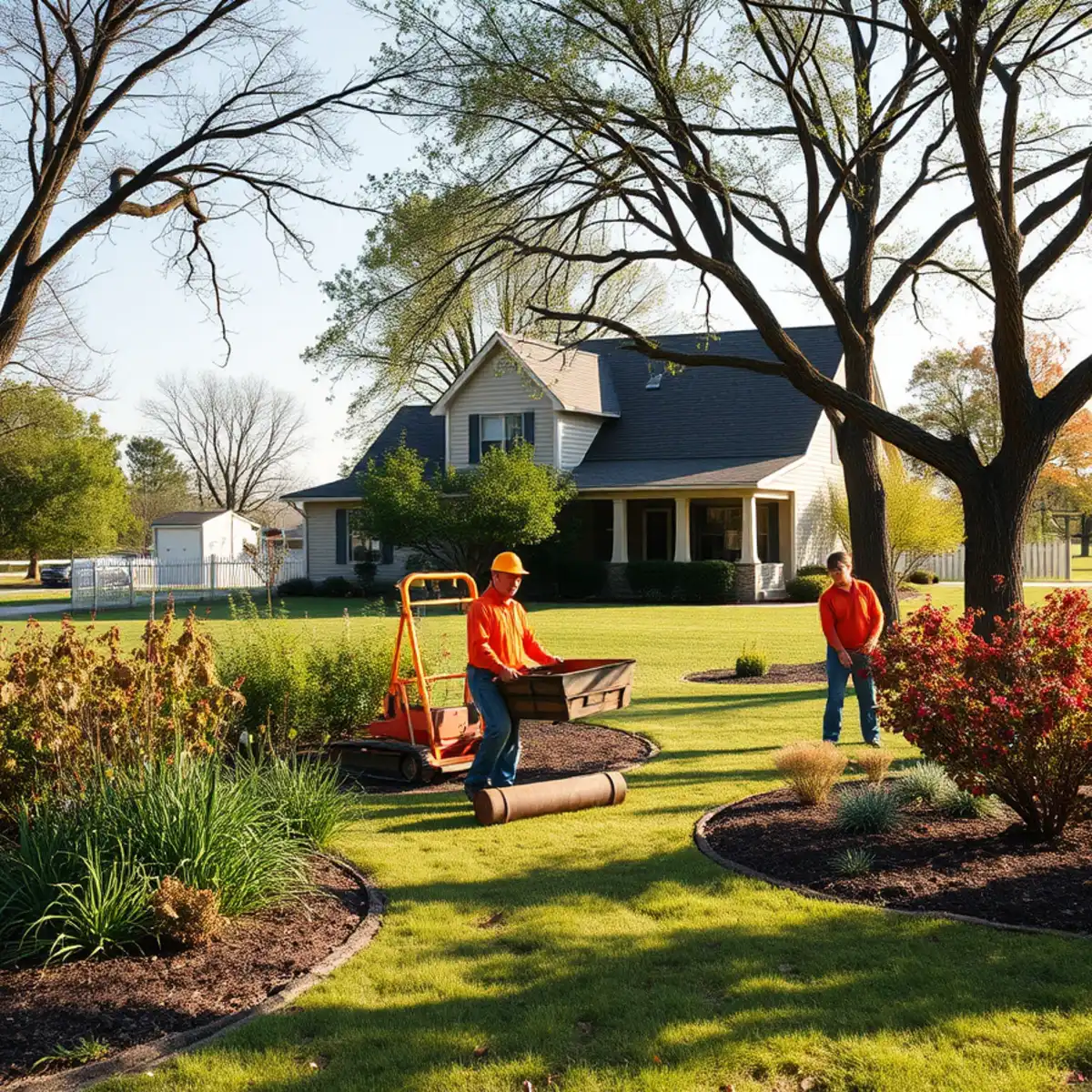 Rural landscaped property in the Town of Winchester, WI